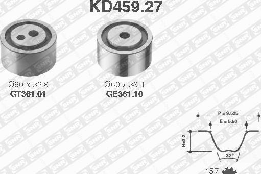 SNR KD459.27 - Kit de distribution droxauto.com