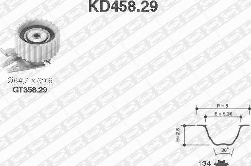 SNR KD458.29 - Kit de distribution droxauto.com