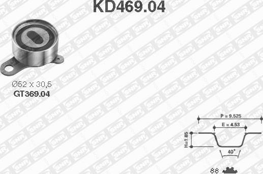 SNR KD469.04 - Kit de distribution droxauto.com