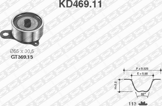 SNR KD469.11 - Kit de distribution droxauto.com