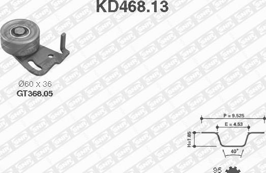 SNR KD468.13 - Kit de distribution droxauto.com