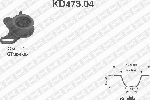 SNR KD473.04 - Kit de distribution droxauto.com