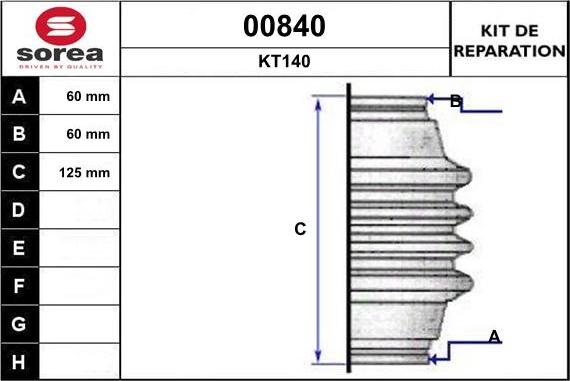 SNRA 00840 - Joint-soufflet, arbre de commande droxauto.com