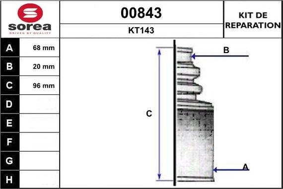 SNRA 00843 - Joint-soufflet, arbre de commande droxauto.com