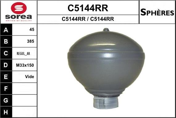 SNRA C5144RR - Accumulateur de pression, suspension / amortissement droxauto.com