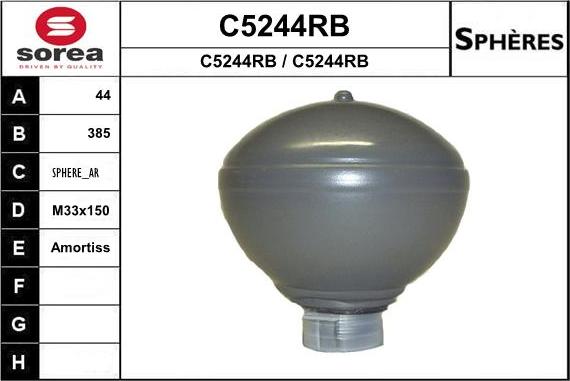 SNRA C5244RB - Accumulateur de pression, suspension / amortissement droxauto.com