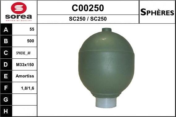 SNRA C00250 - Accumulateur de pression, suspension / amortissement droxauto.com