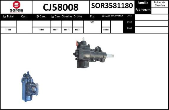 SNRA CJ58008 - Crémaillière de direction droxauto.com