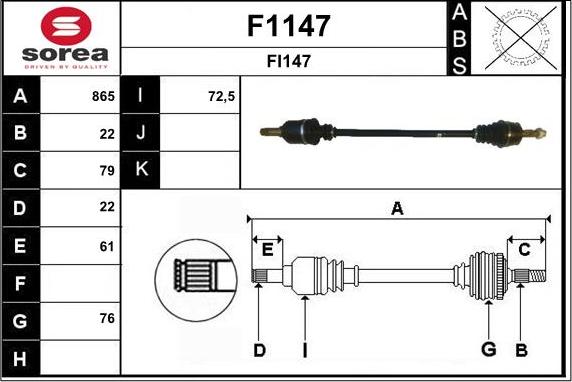 SNRA F1147 - Arbre de transmission droxauto.com