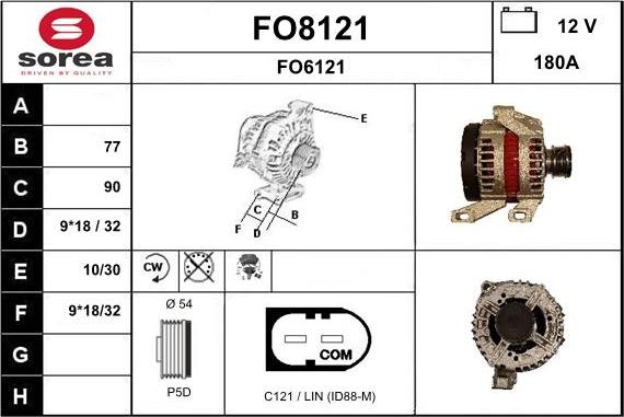 SNRA FO8121 - Alternateur droxauto.com