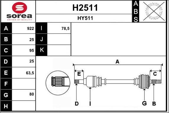SNRA H2511 - Arbre de transmission droxauto.com