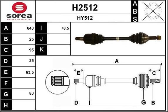 SNRA H2512 - Arbre de transmission droxauto.com