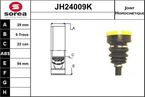 SNRA JH24009K - Jeu de joints, arbre de transmission droxauto.com