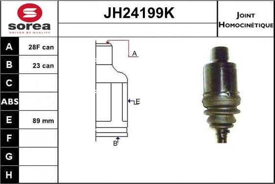 SNRA JH24199K - Jeu de joints, arbre de transmission droxauto.com