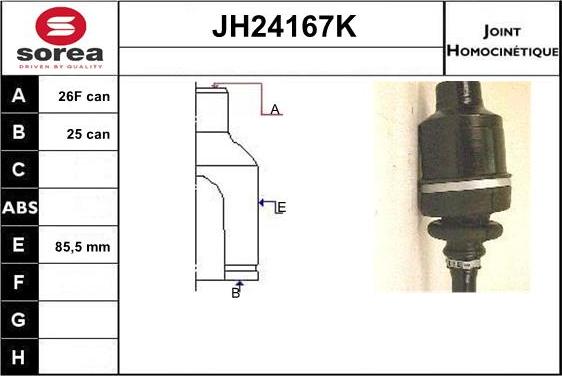 SNRA JH24167K - Jeu de joints, arbre de transmission droxauto.com