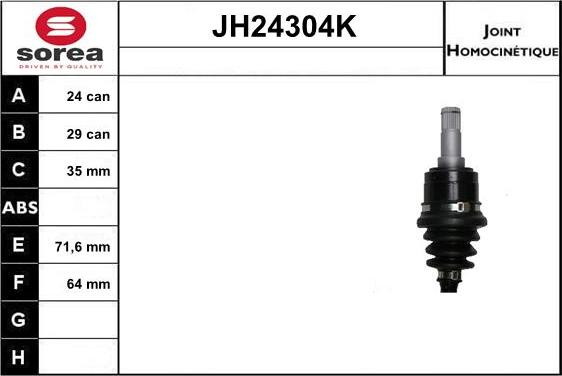 SNRA JH24304K - Jeu de joints, arbre de transmission droxauto.com