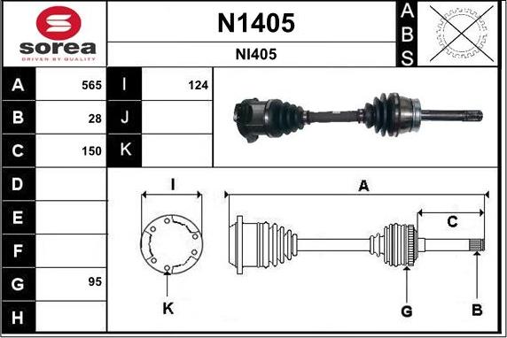 SNRA N1405 - Arbre de transmission droxauto.com