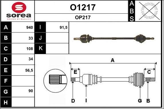 SNRA O1217 - Arbre de transmission droxauto.com
