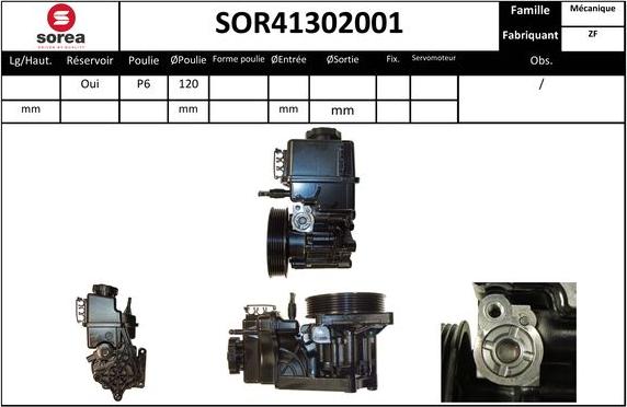 SNRA SOR41302001 - Pompe hydraulique, direction droxauto.com