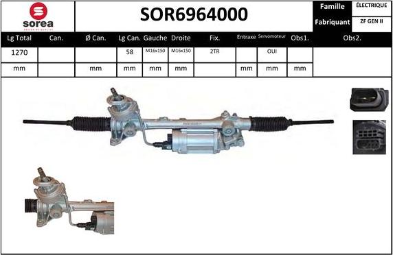 SNRA SOR6964000 - Crémaillière de direction droxauto.com