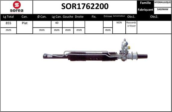 SNRA SOR1762200 - Crémaillière de direction droxauto.com