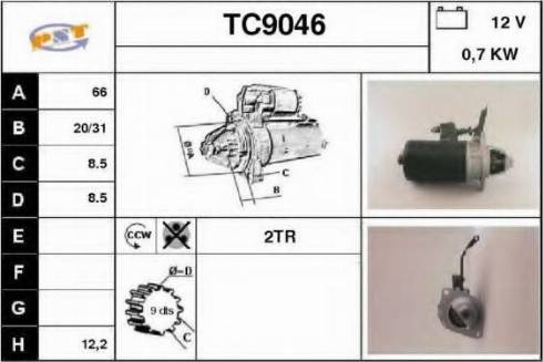 SNRA TC9046 - Démarreur droxauto.com