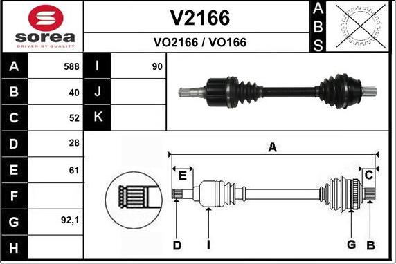 SNRA V2166 - Arbre de transmission droxauto.com
