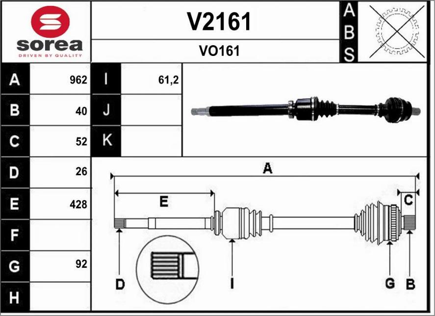 SNRA V2161 - Arbre de transmission droxauto.com