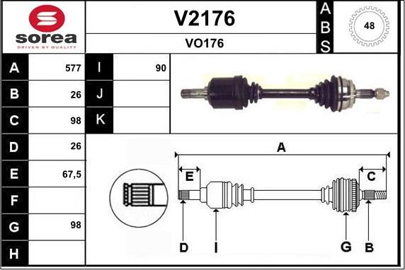 SNRA V2176 - Arbre de transmission droxauto.com