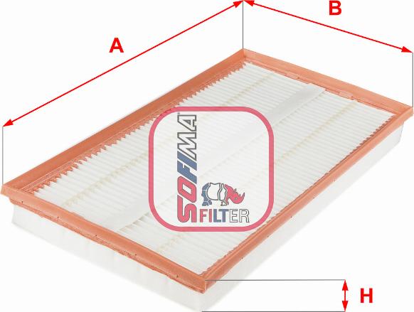 Sofima S 3658 A - Filtre à air droxauto.com