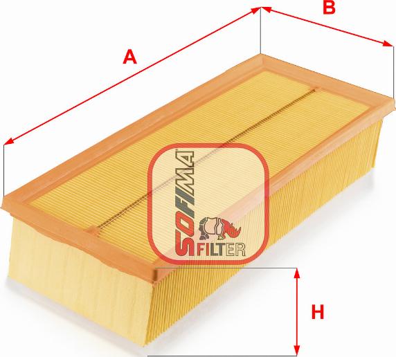 Sofima S 3719 A - Filtre à air droxauto.com