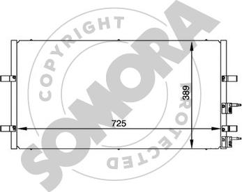 Somora 094560 - Condensateur, climatisation droxauto.com