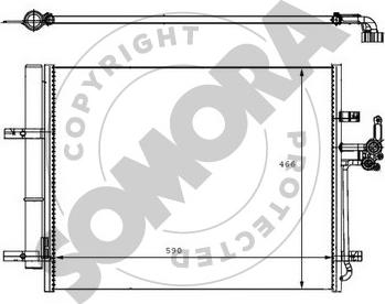 Somora 095460 - Condensateur, climatisation droxauto.com
