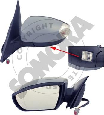 Somora 097256A - Rétroviseur extérieur droxauto.com