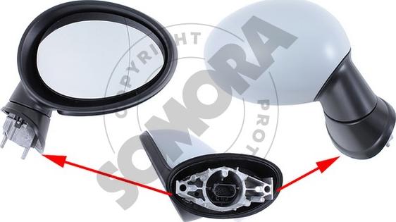 Somora 040155 - Rétroviseur extérieur droxauto.com