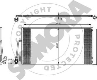Somora 040160 - Condensateur, climatisation droxauto.com