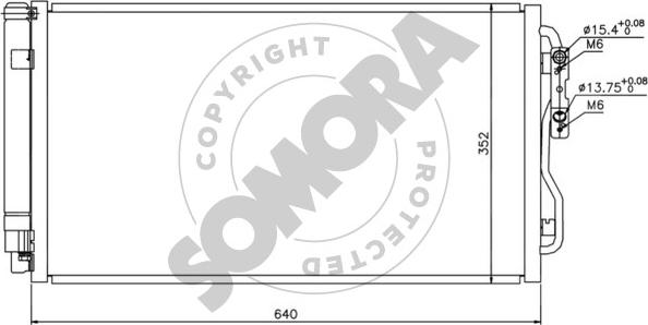Somora 040860 - Condensateur, climatisation droxauto.com