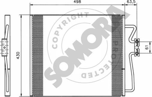 Somora 042160 - Condensateur, climatisation droxauto.com