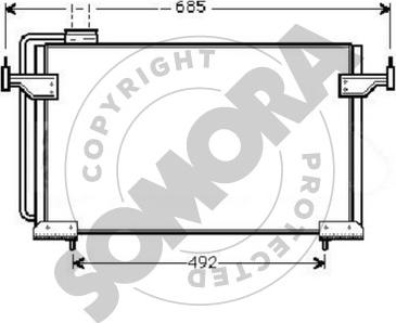 Somora 051060 - Condensateur, climatisation droxauto.com