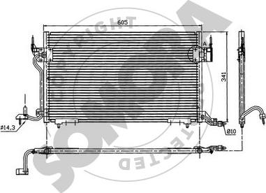 Somora 051260B - Condensateur, climatisation droxauto.com