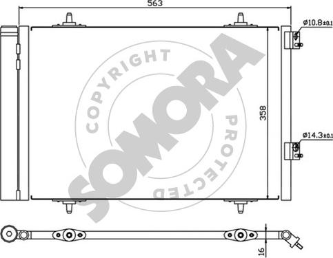 Somora 052560 - Condensateur, climatisation droxauto.com