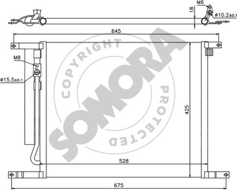 Somora 066160 - Condensateur, climatisation droxauto.com