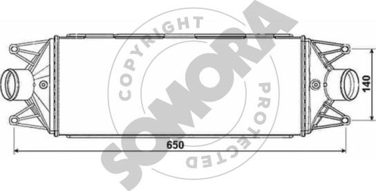 Somora 086245 - Intercooler, échangeur droxauto.com