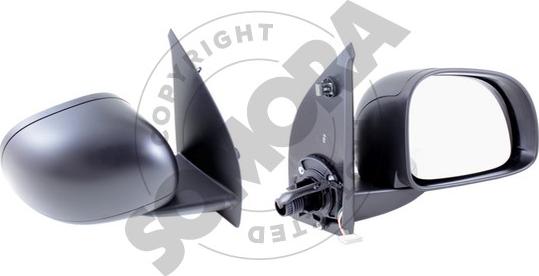 Somora 080555B - Rétroviseur extérieur droxauto.com