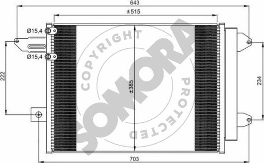 Somora 025160B - Condensateur, climatisation droxauto.com
