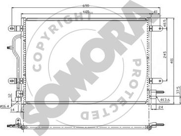 Somora 021560 - Condensateur, climatisation droxauto.com