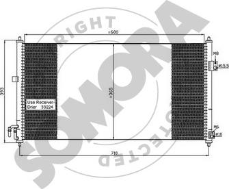 Somora 195560 - Condensateur, climatisation droxauto.com