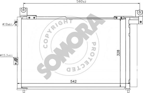 Somora 168060 - Condensateur, climatisation droxauto.com