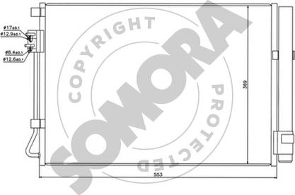 Somora 111260 - Condensateur, climatisation droxauto.com