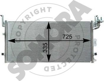 Somora 117060 - Condensateur, climatisation droxauto.com